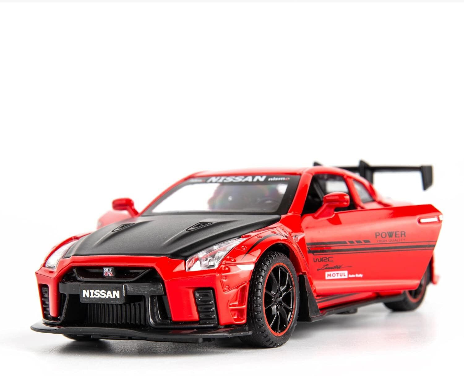 Image of Akvanar 1:32 Nisan GTR Zinc Alloy Pull Back Toy Car Die Cast Light Sound pc 1