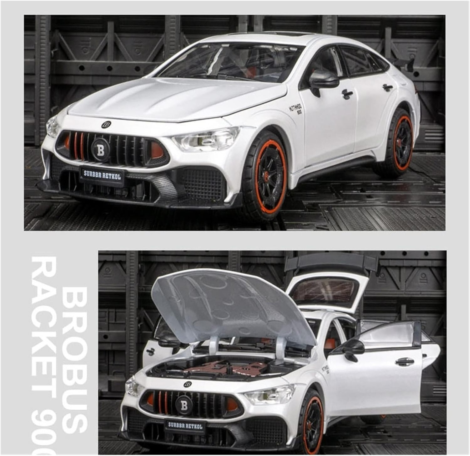 Image of Zuuluzrs Brabus Rocket 900 1:24 Pullback Action And Sound ,Light