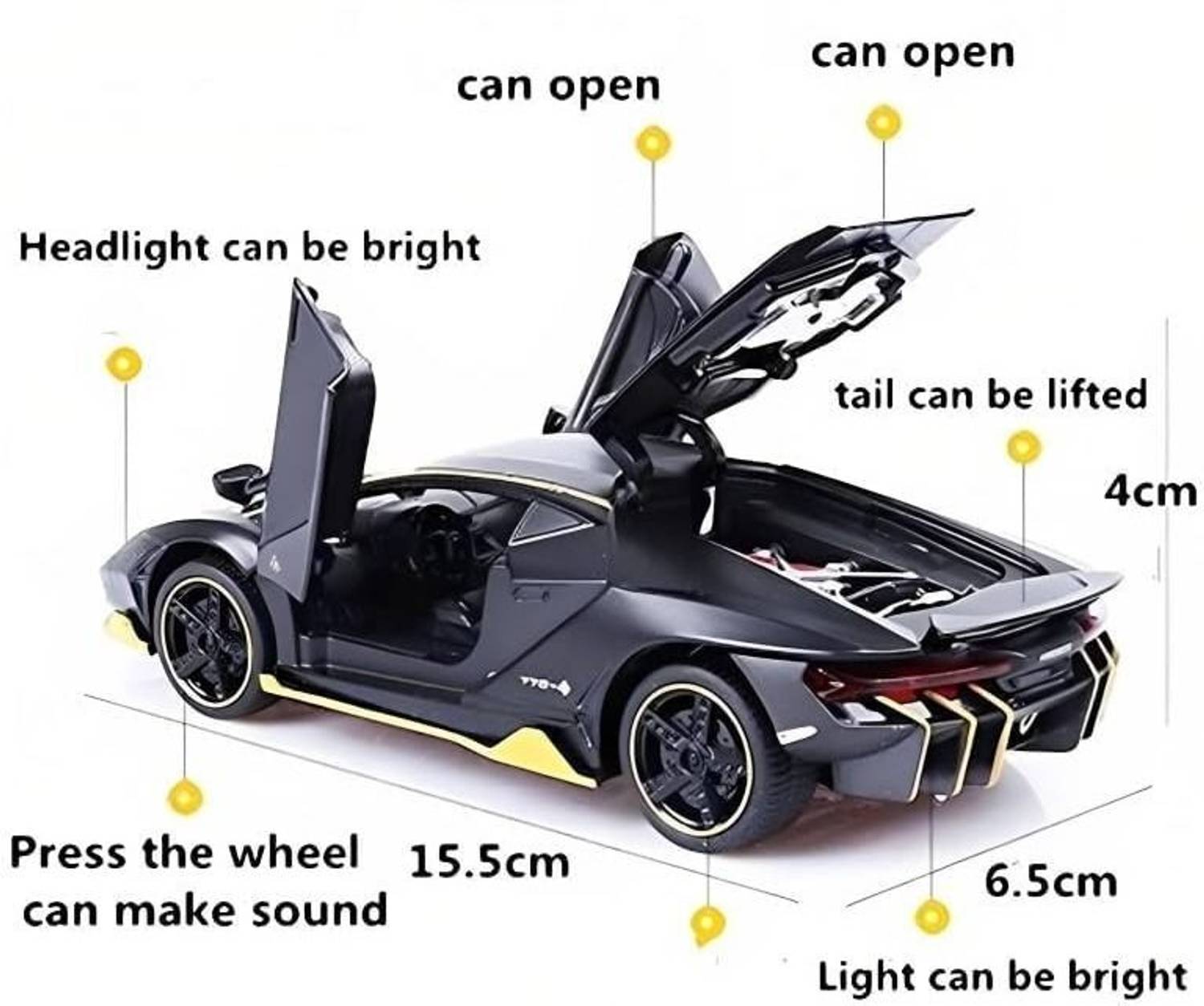 ZUNBELLA 1:32 Scale Luxury SUV Metal Car - Image 2