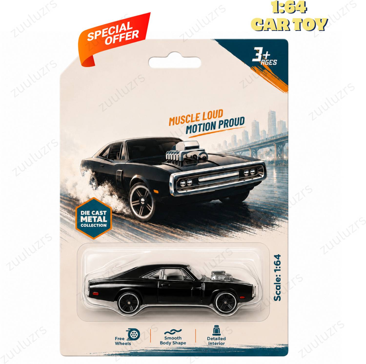 Zuuluzrs Fast & Furious 1:64 Diecast Model Car - Image 1