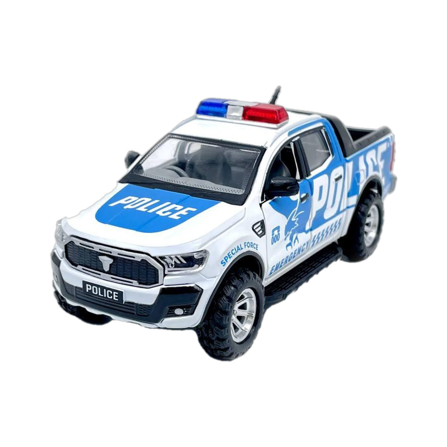 Image of centy toys Blue Hawk (Police) UTE (Door Openable) (Blue, Pack of: 1)
