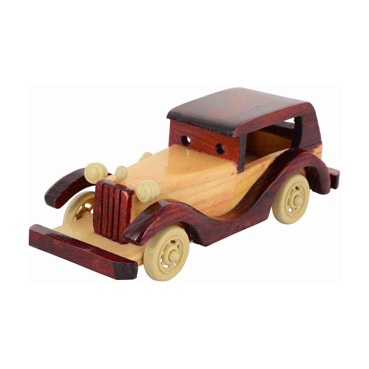 AMAKART Classic Vintage Wooden Car