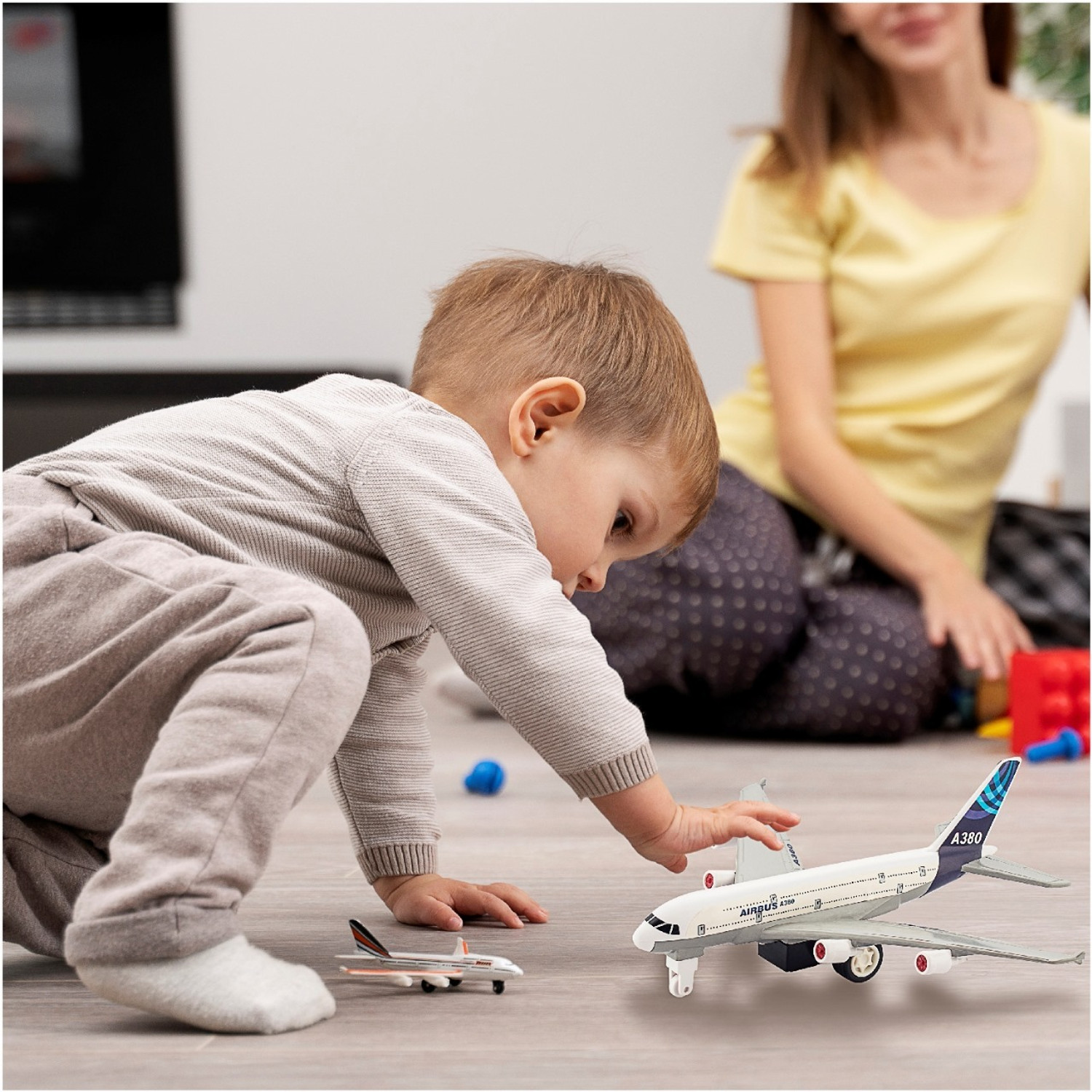 Image of TECHZAGE Aircraft Model Airbus A 380,Plane Airplane Model Toy Planes Diecast Alloy Metal