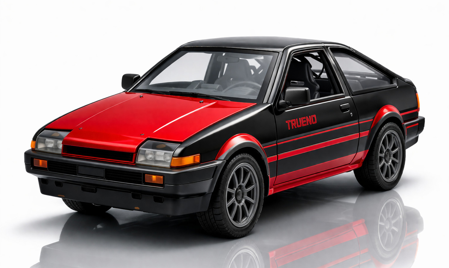 Image of yumyra 1:36 Scale AE86 Trueno Die Cast Toy Car Metal Body with Pull Back Action