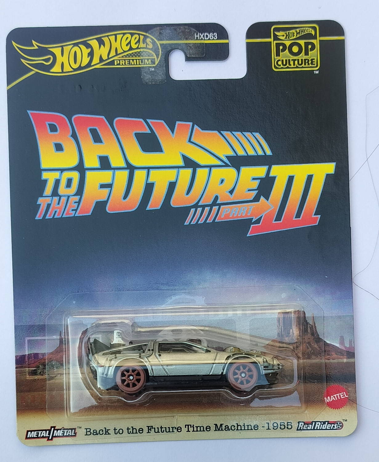 Image of HOT WHEELS HXD63 PREMIUM BACK TO THE FUTURE TIME MACHINE1955 TOY CAR