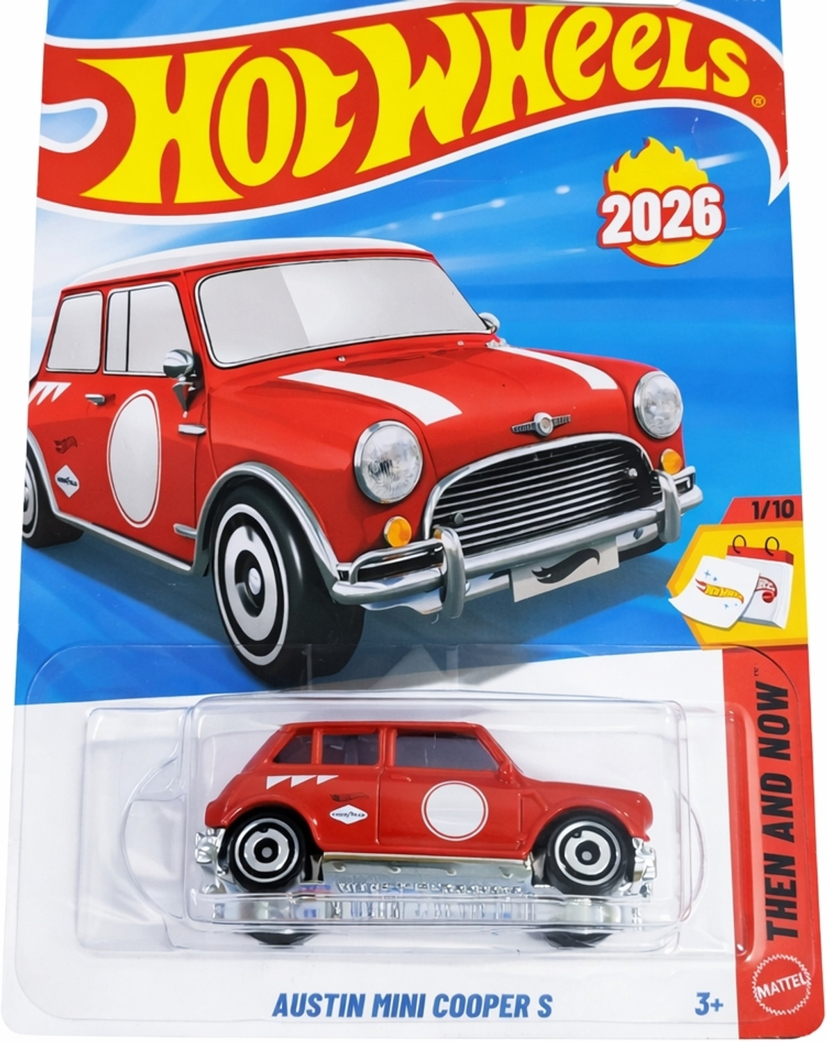 Image of HOT WHEELS C4982 AUSTIN MINI COOPER S 1 /10 THEN AND NOW DIE CAST TOY CAR