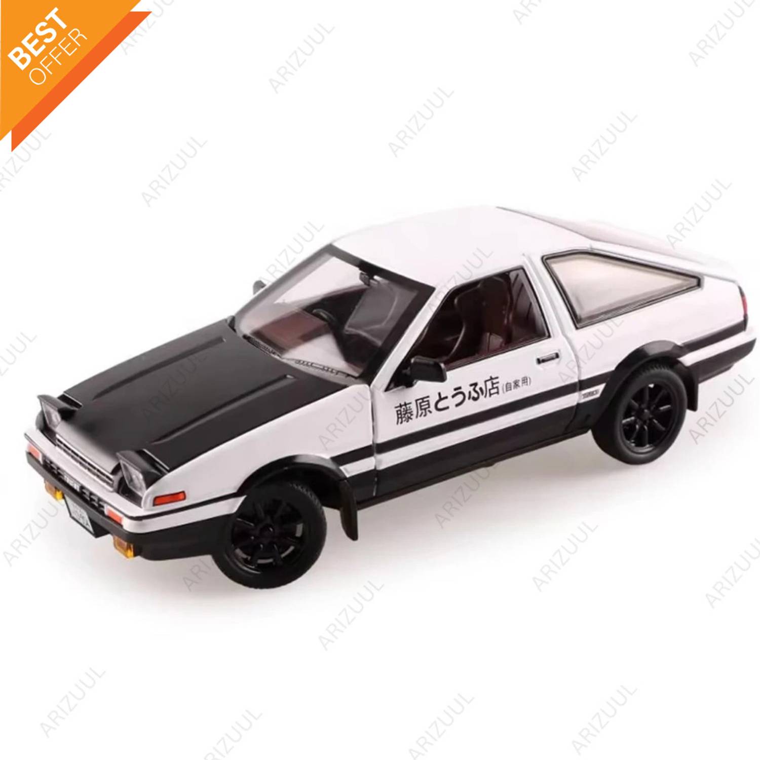 Arizuul 1:32 Scale Toyota Trueno AE86 Model Car – Diecast Pull Back Toy Car