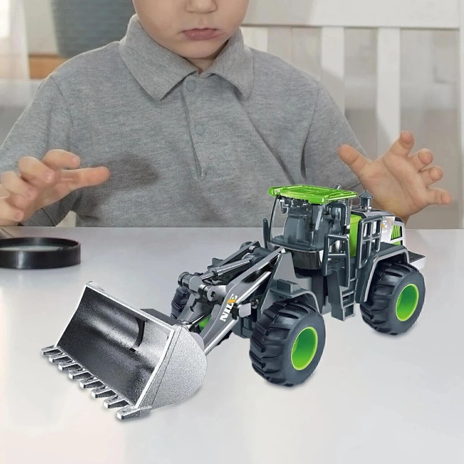 Image of SHIPEASE Friction Powered Excavator Construction Truck Engineering Bulldozer Toy for Kids (Multicolor)