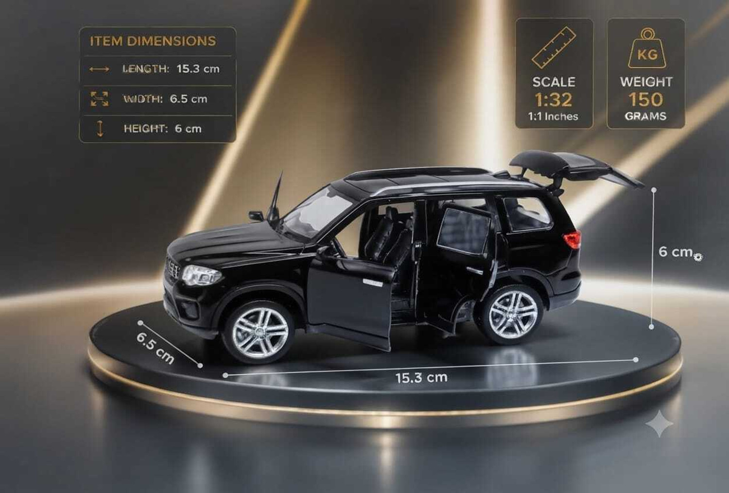 Image of Gulab Pullback |Scorpio-N|Toy Car|Openable Doors|Die cast Metal|Light & Sound