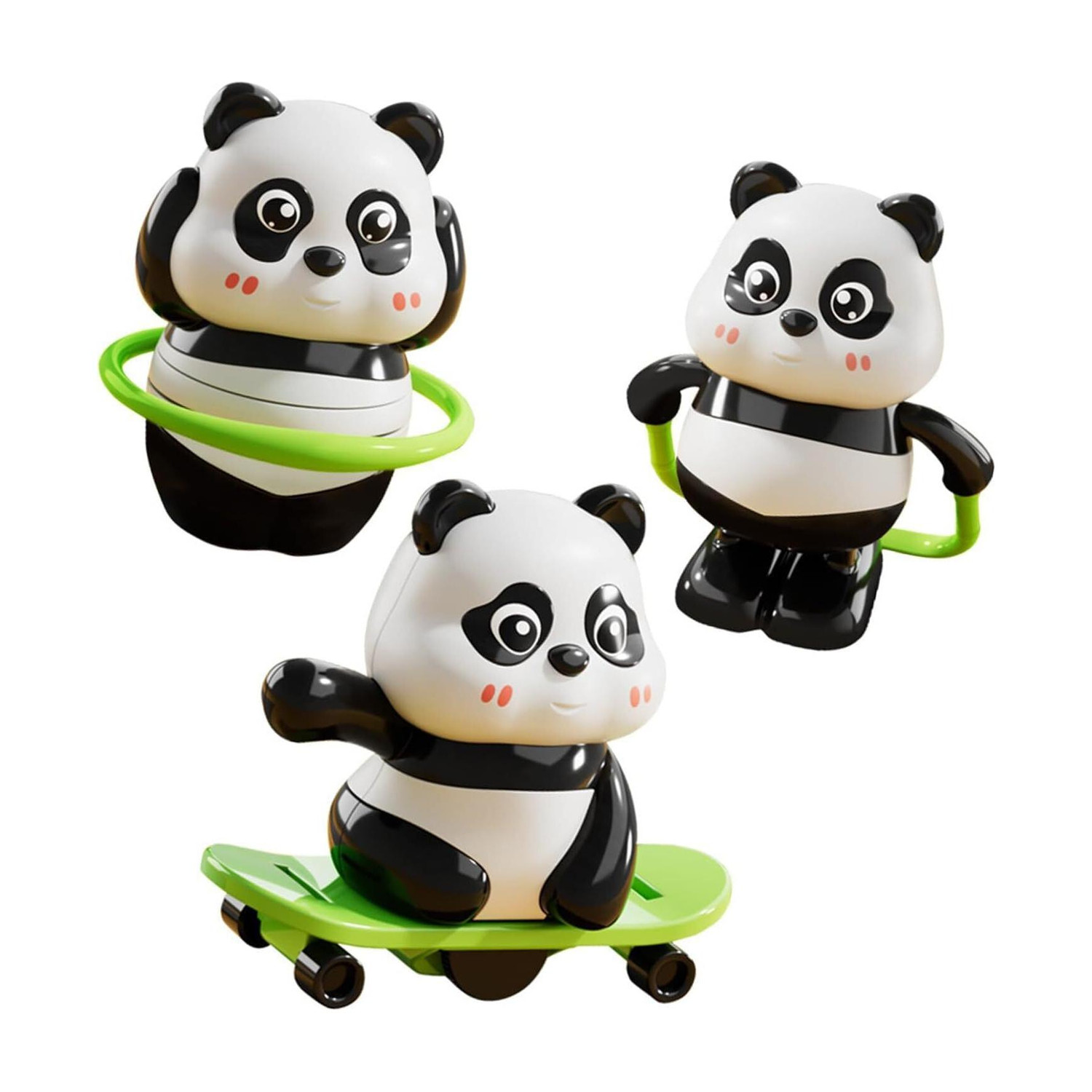 Image of Gomzy Panda Rotating Toy with Spinning Figure Toy for Kids, Panda Shape Toy (Multicolor)