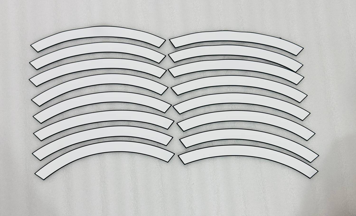 Auto MT White Tyre Sticker for 4 Tires - Image 1