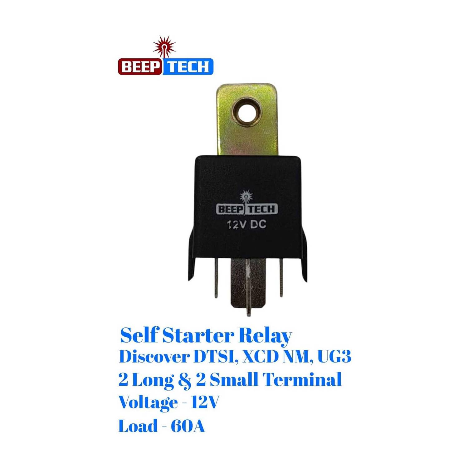 BEEPTECH Self Starter Relay Discover DTSI I XCD NM I UG3 4Pin With Clamp Vehicle Starter Motor