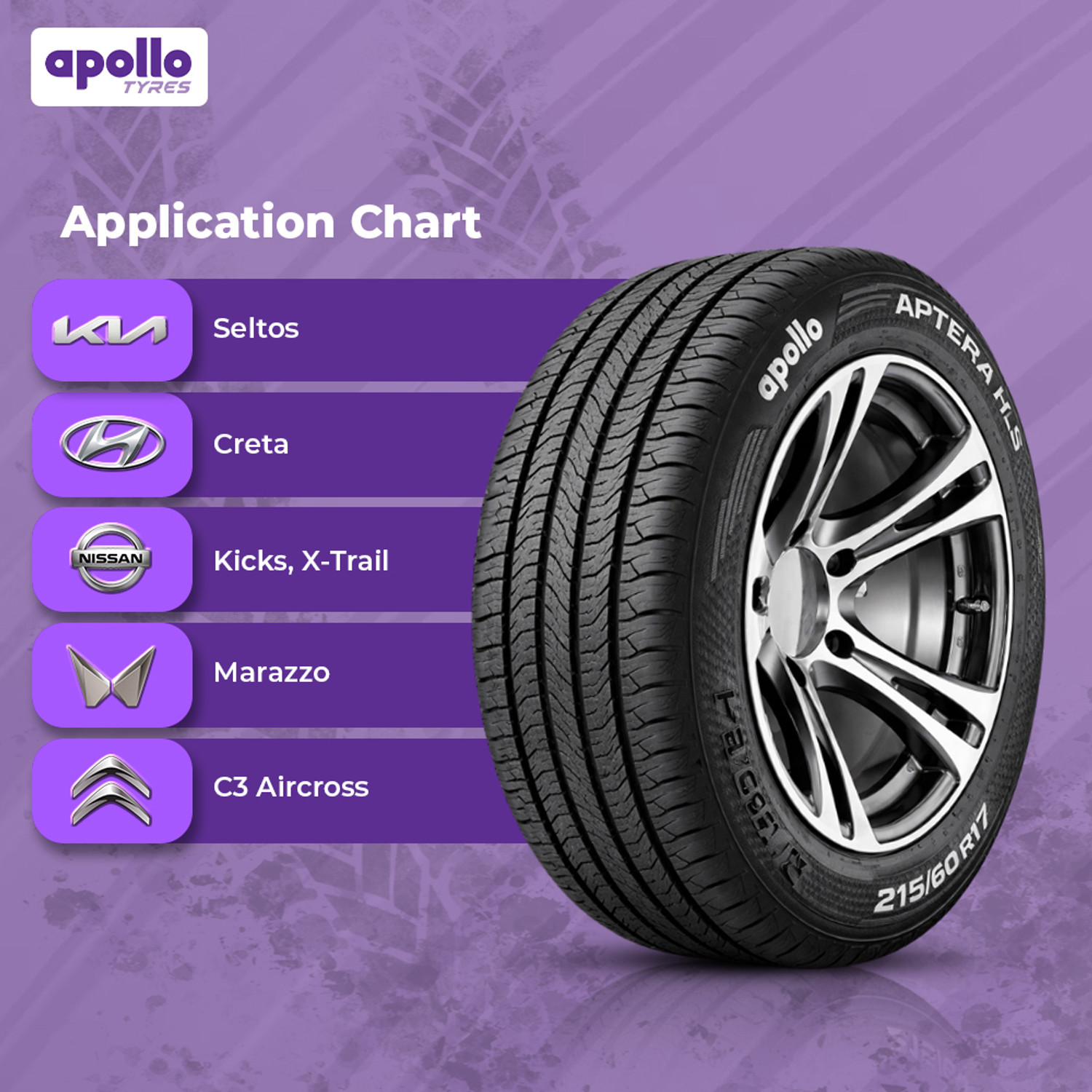 Image of Apollo APTERRA HT2 4 Wheeler Tyre
