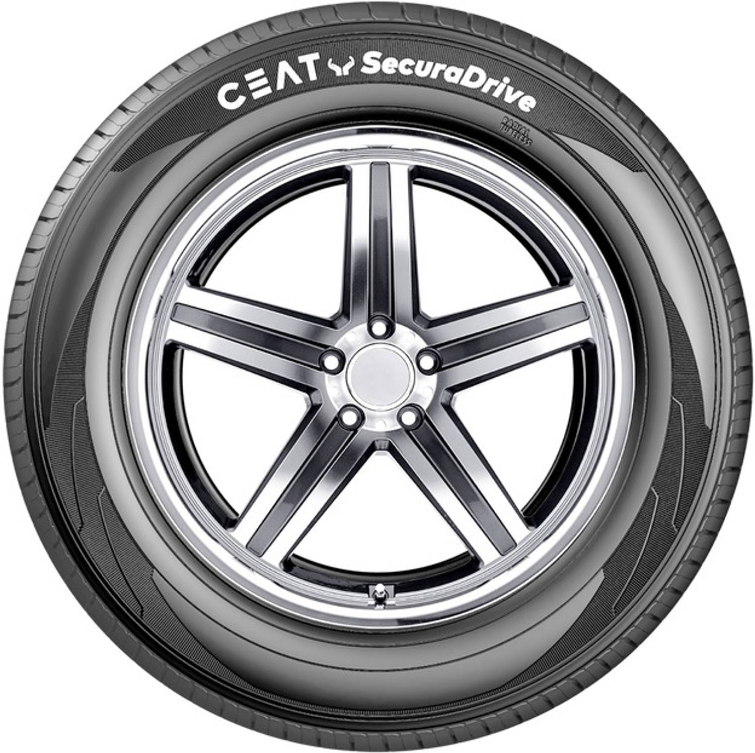 CEAT 185/55R16 SECURADRIVE TL 83V Car Tyre 4 Wheeler Tyre Price in