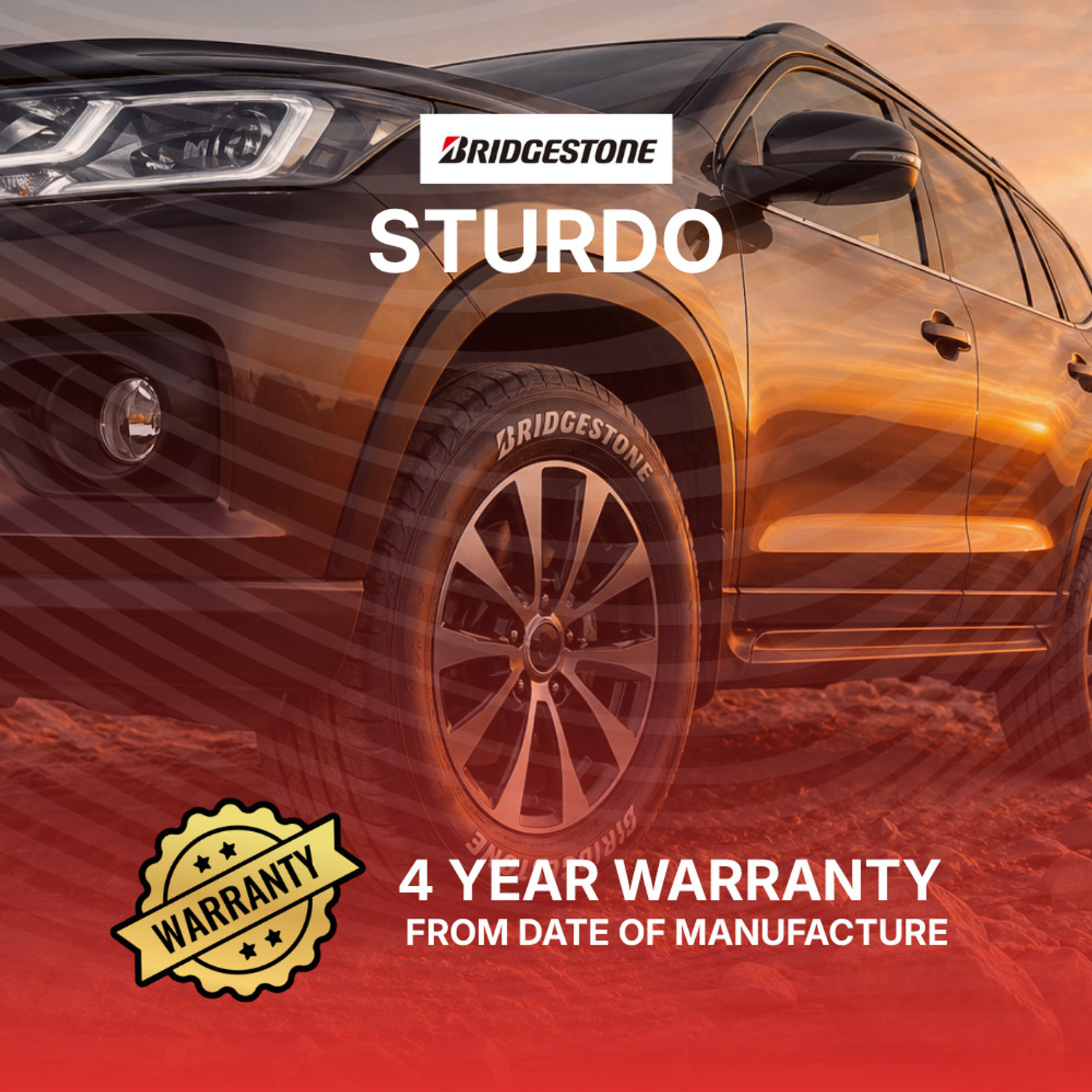 Image of BRIDGESTONE STURDO 4 Wheeler Tyre
