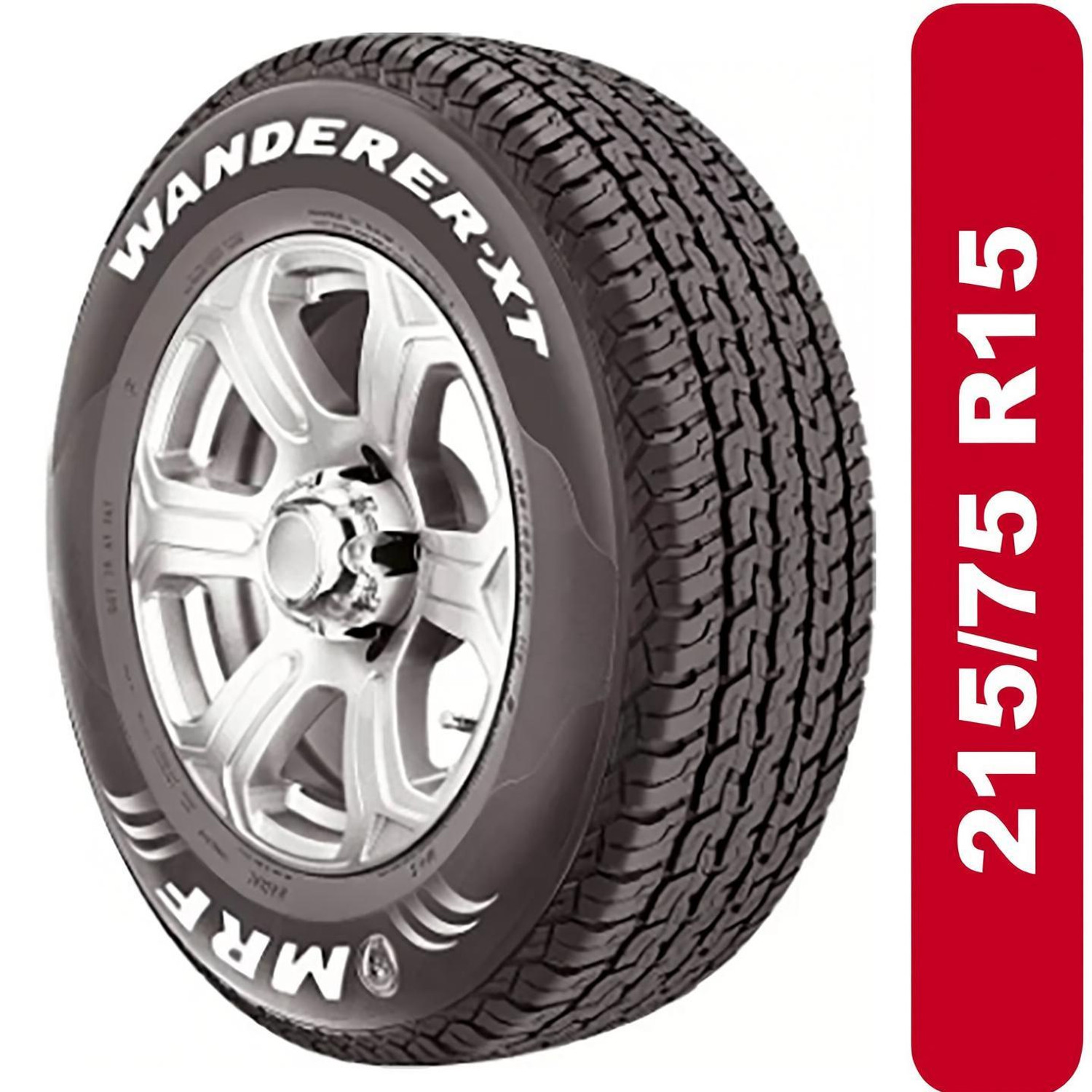 Image of MRF 215 /75R15 WANDER XT TUBE LESS TYRE FOR BOLERO 4 Wheeler Tyre
