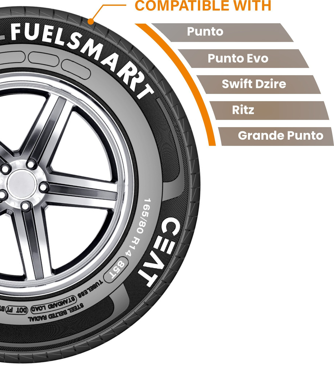 Image of CEAT 105035 4 Wheeler Tyre