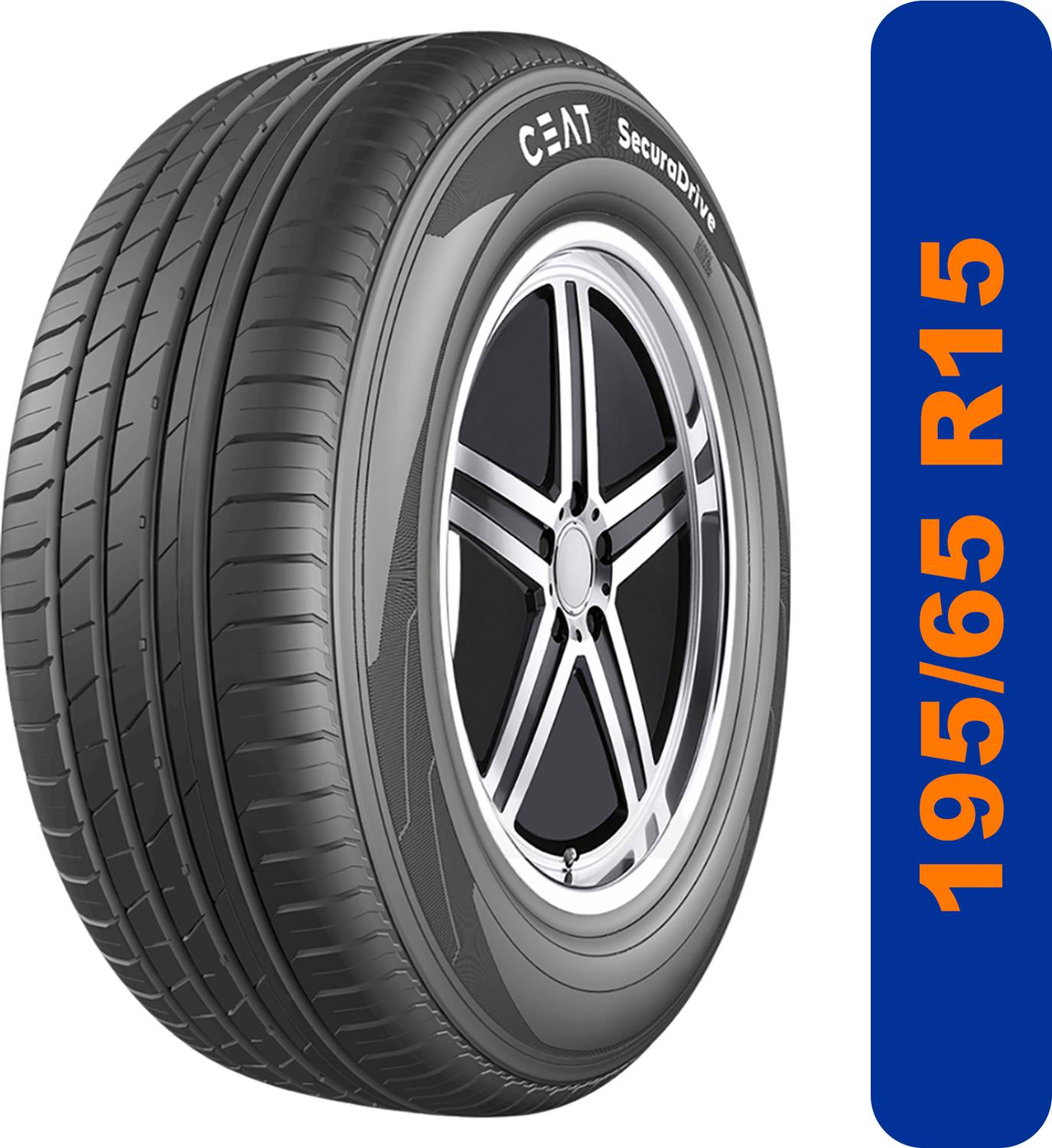 CEAT 195/65R15 SECURADRIVE TL 91V 4 Wheeler Tyre Price in India