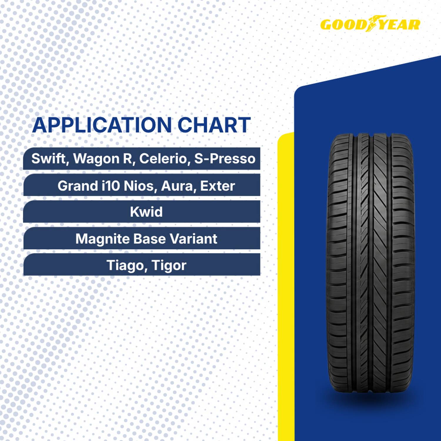Goodyear DP-M1 165/70 R14 81S Tubeless Car Tyre 4 Wheeler Tyre