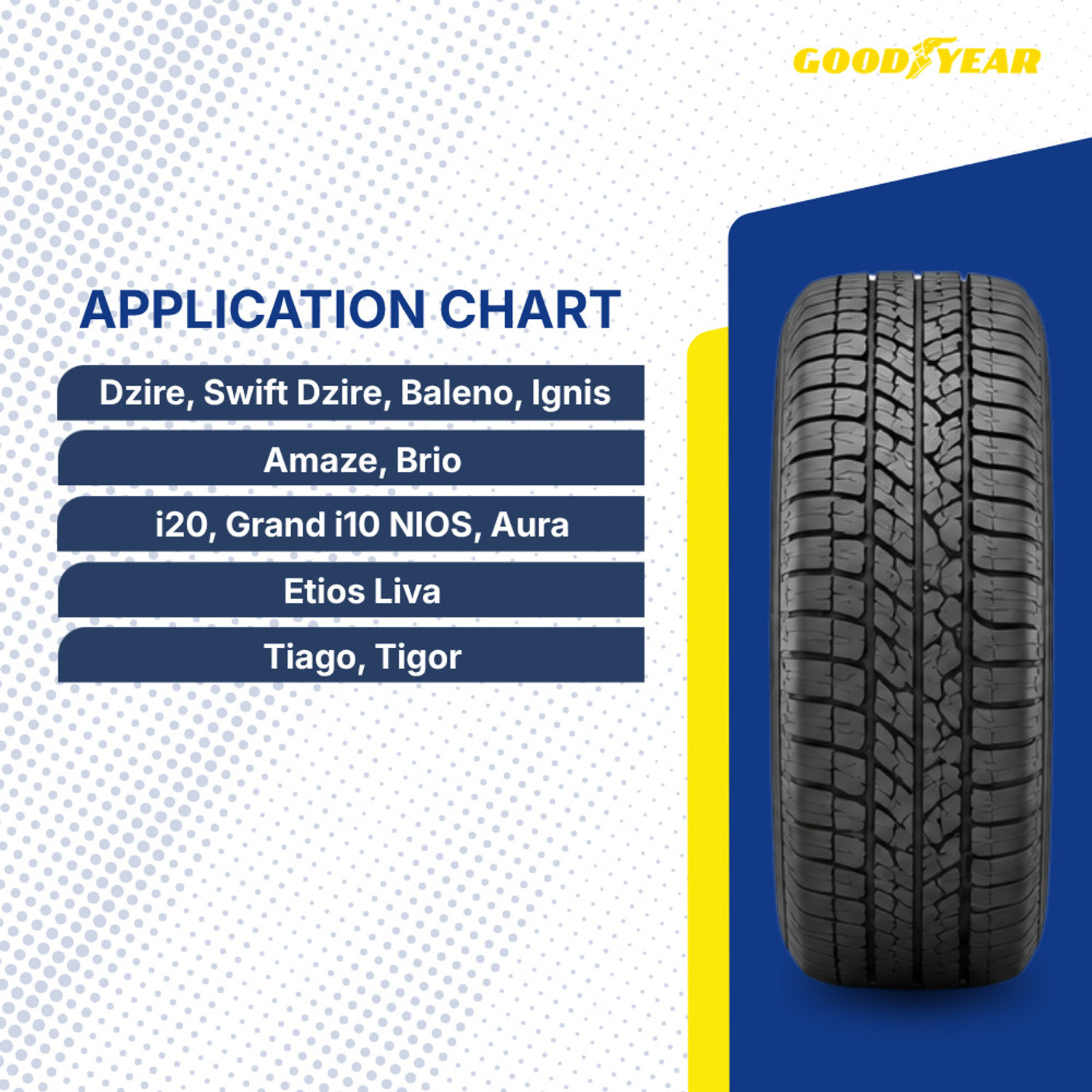 Image of Goodyear Kelly VFM 7 82T 4 Wheeler Tyre