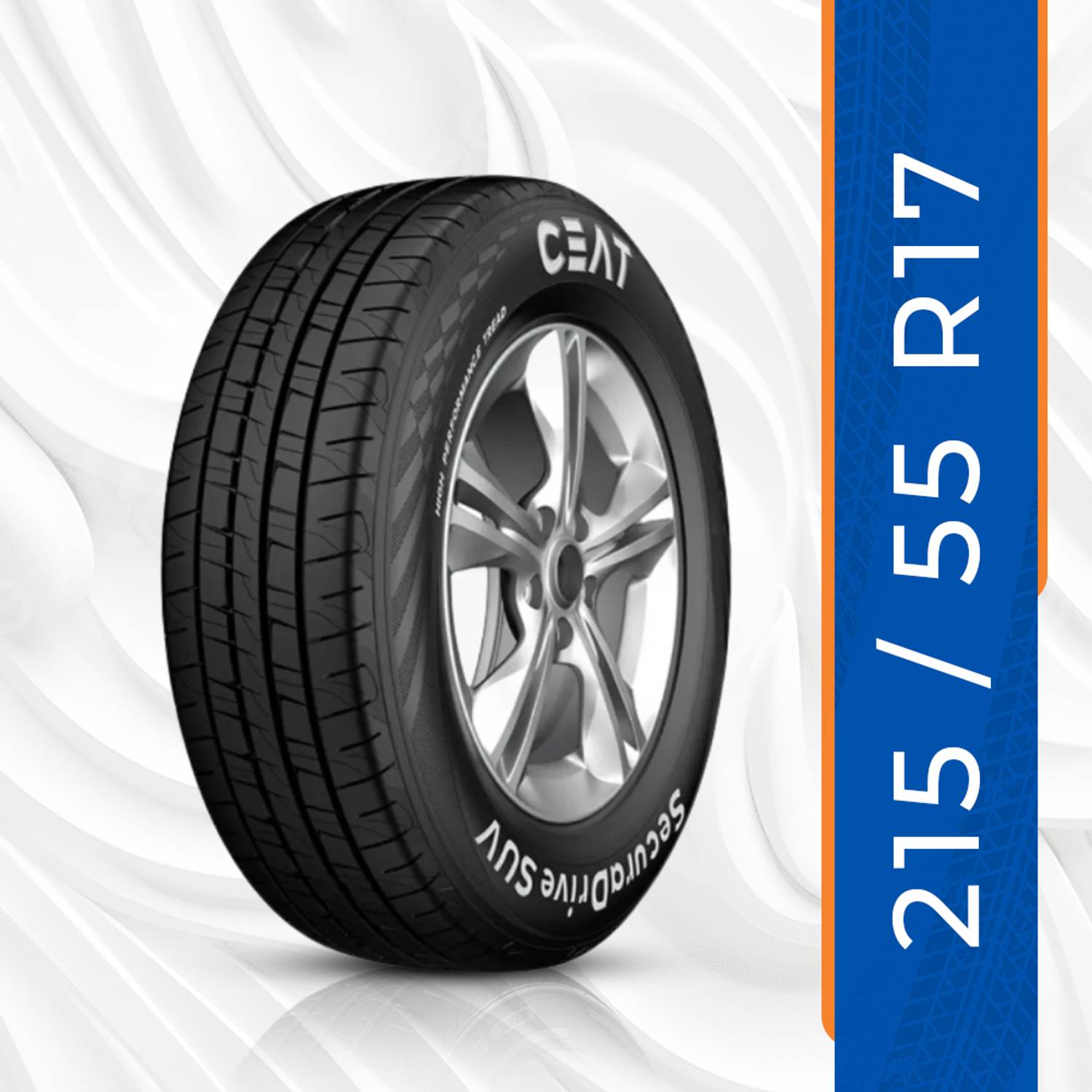nanbu215／55R17 CEAT 215/55 R17 SecuraDrive SUV TL 94V 4 Wheeler Tyre Price in