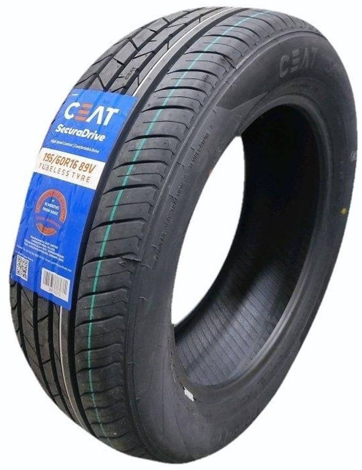 CEAT 195/60-R16 SECURA DRIVE 4 Wheeler Tyre Price in India - Buy