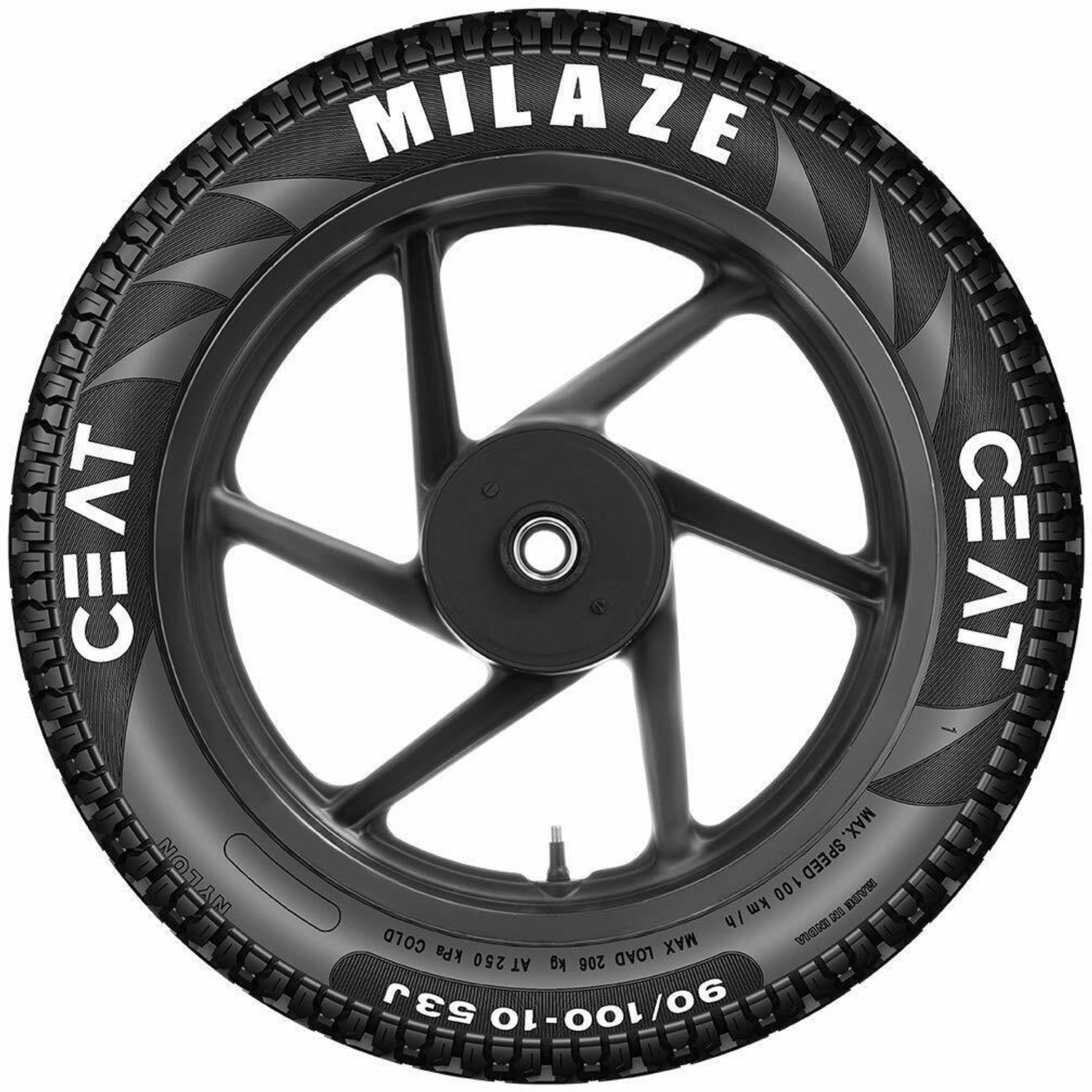Image of CEAT Milaze 3.00-18 52P Tube-Type Bike Tyre, Rear 2 Wheeler Tyre