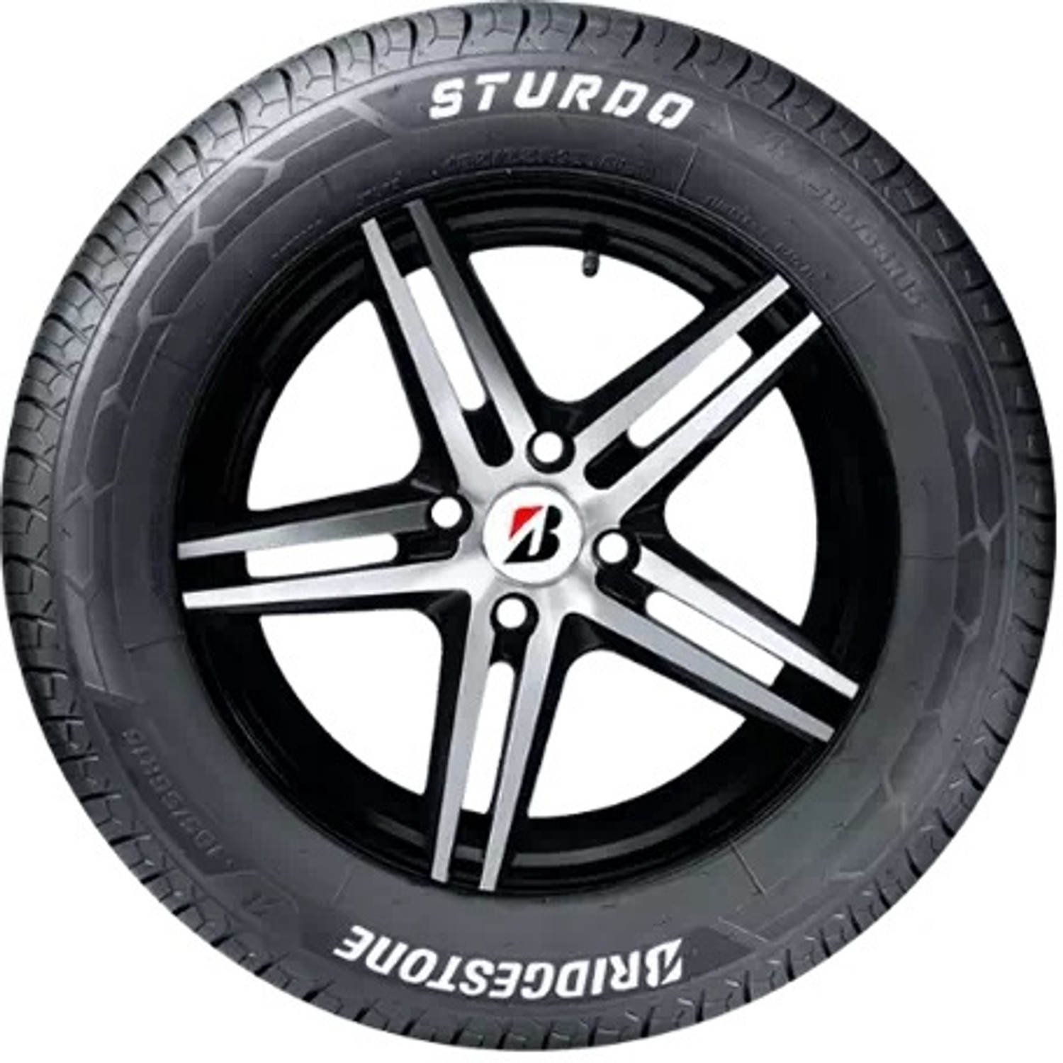 Image of BRIDGESTONE 195 /55 R16 Sturdo 4 Wheeler Tyre