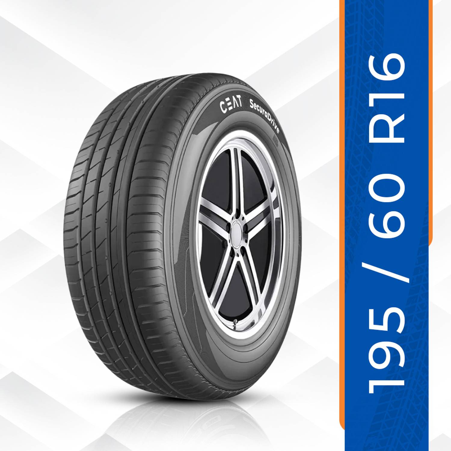 CEAT 195/60 R16 89H Secura Drive Tubeless Car Tyre 4 Wheeler Tyre CEAT 195/60 R16 89H Secura Drive Tubeless Car Tyre 4 Wheeler Tyre