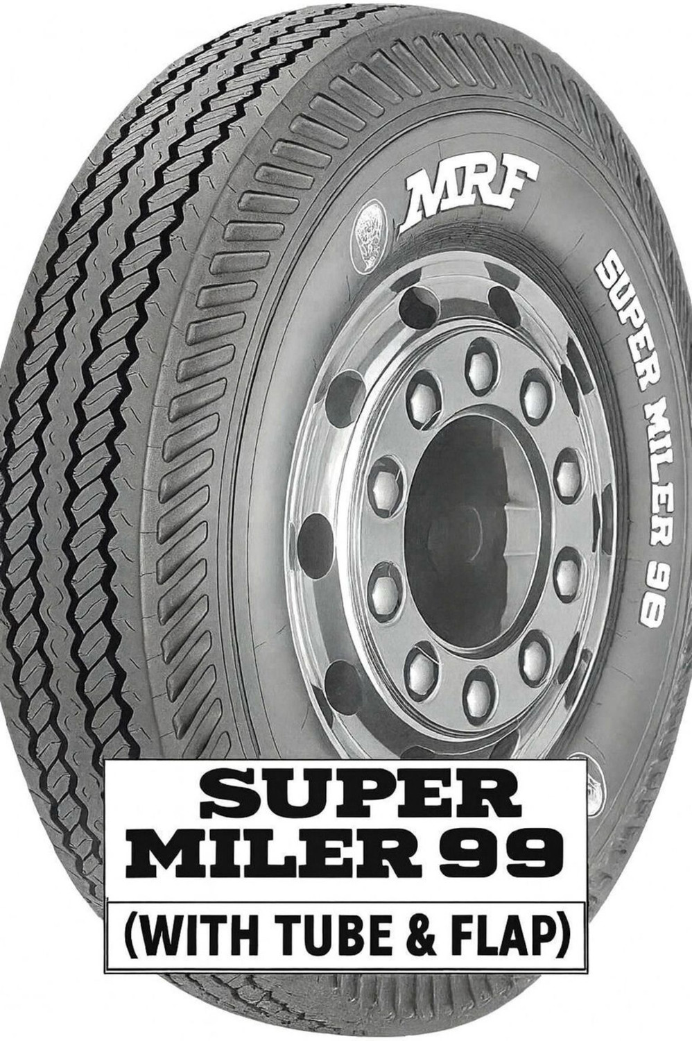Image of MRF 9.00-20 supermiler99(tube in the package) 4 Wheeler Tyre