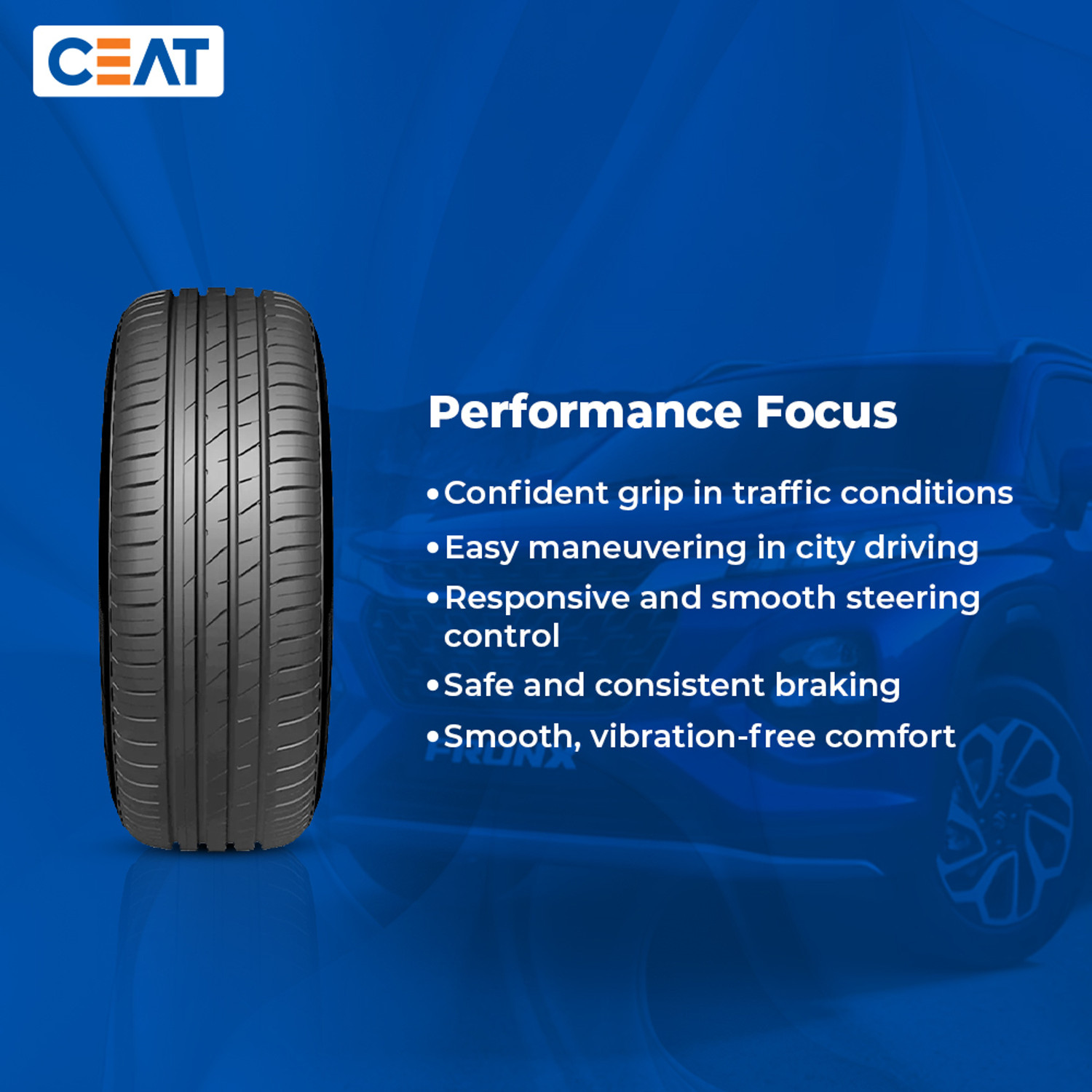 Image of CEAT SecuraDrive 4 Wheeler Tyre