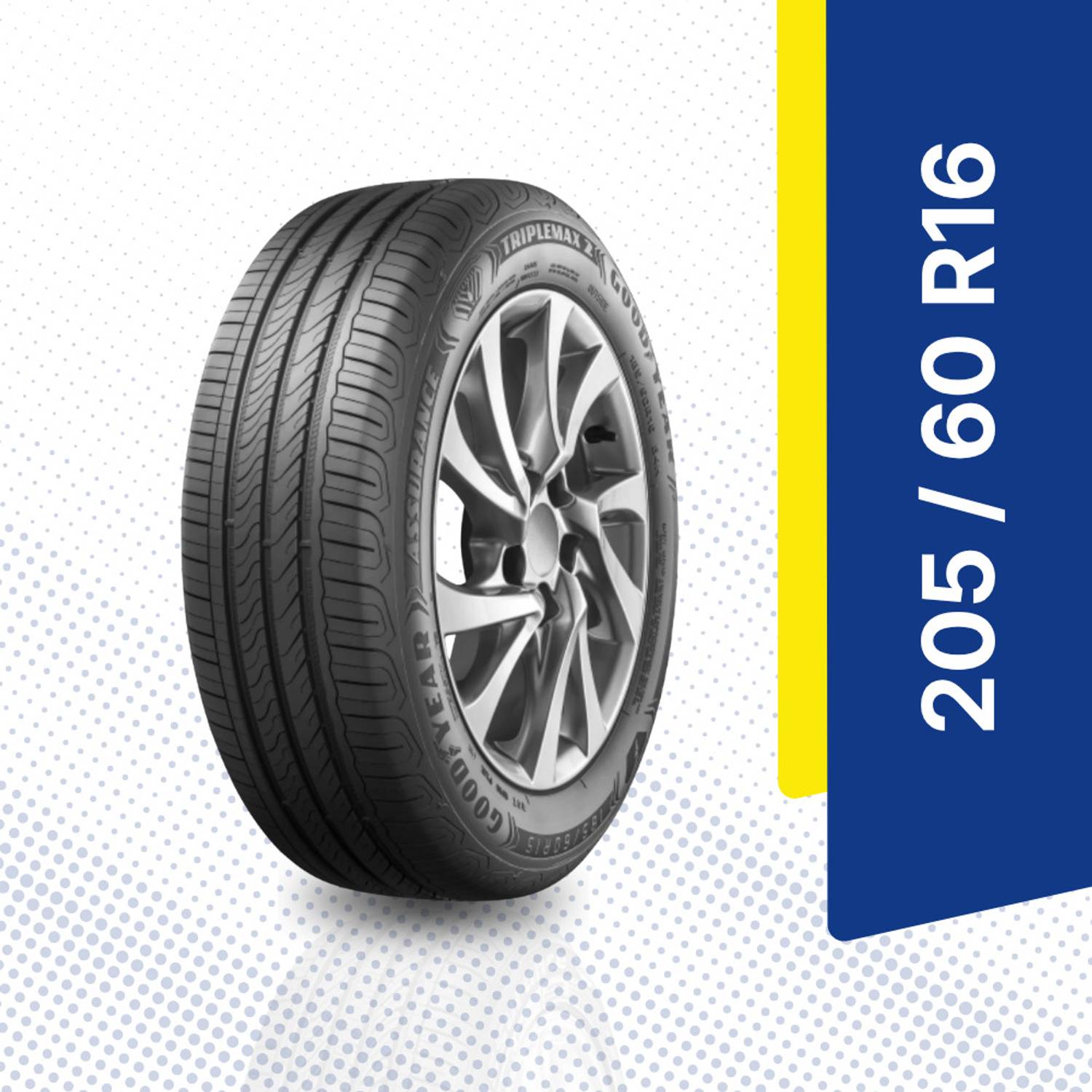 205/60R16 ① Goodyear 205/60R16 92H ASSU TRIPLEMAX2 4 Wheeler Tyre Price in
