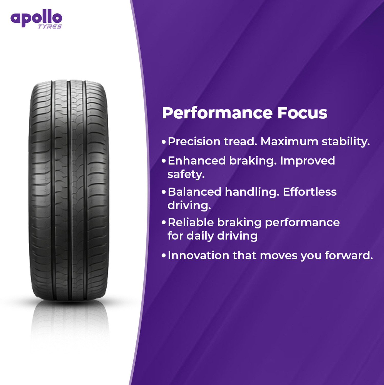 Image of Apollo 73 T Amazer 4G Life 4 Wheeler Tyre