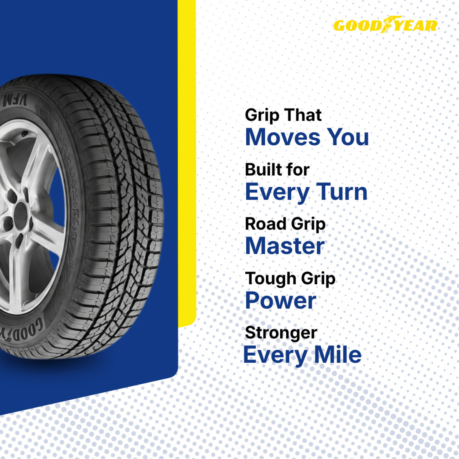 Image of Goodyear Kelly VFM 7 82T 4 Wheeler Tyre