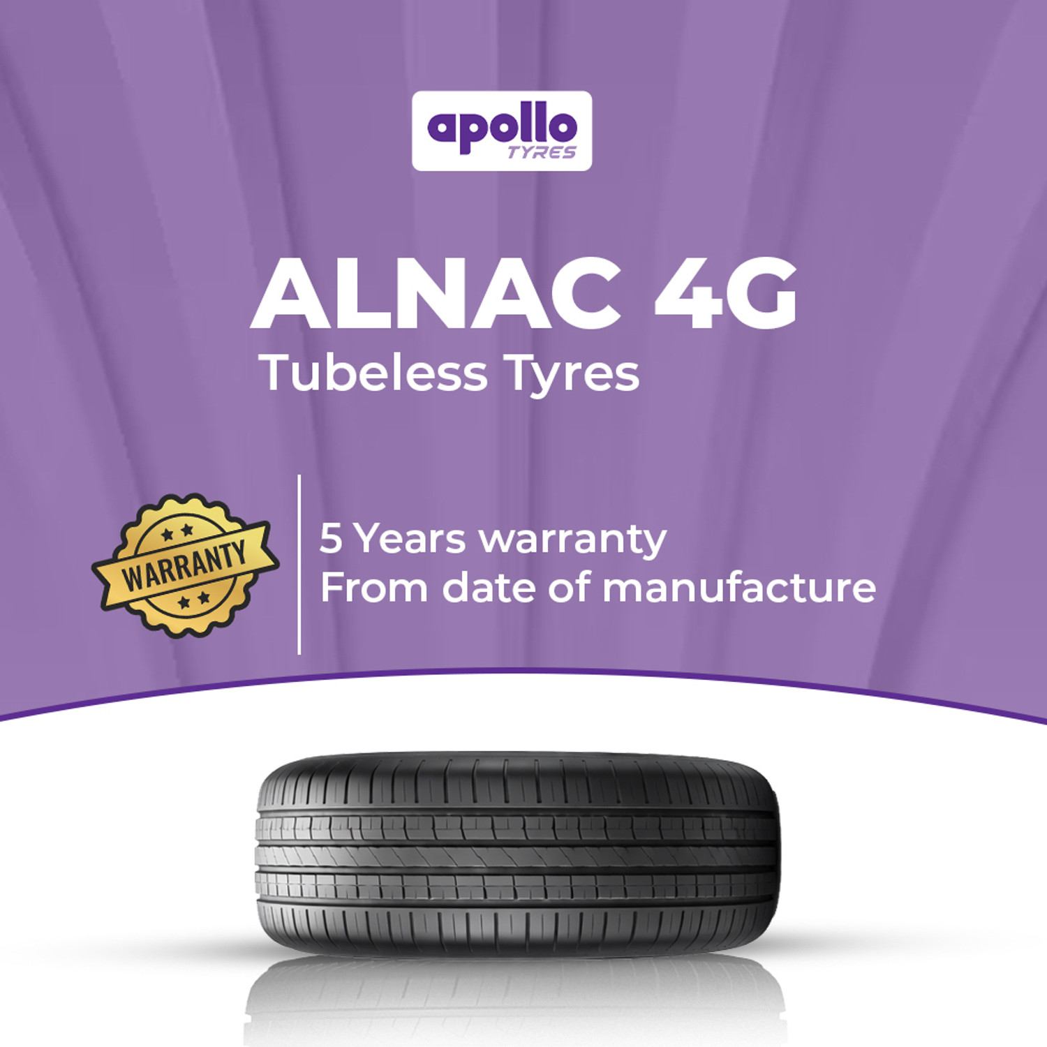 Image of Apollo Alnac 4g 4 Wheeler Tyre