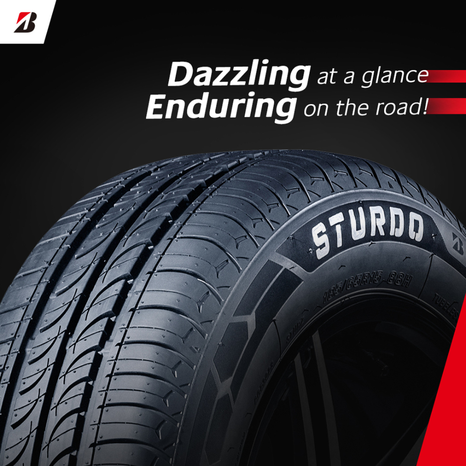 Image of BRIDGESTONE STURDO 4 Wheeler Tyre