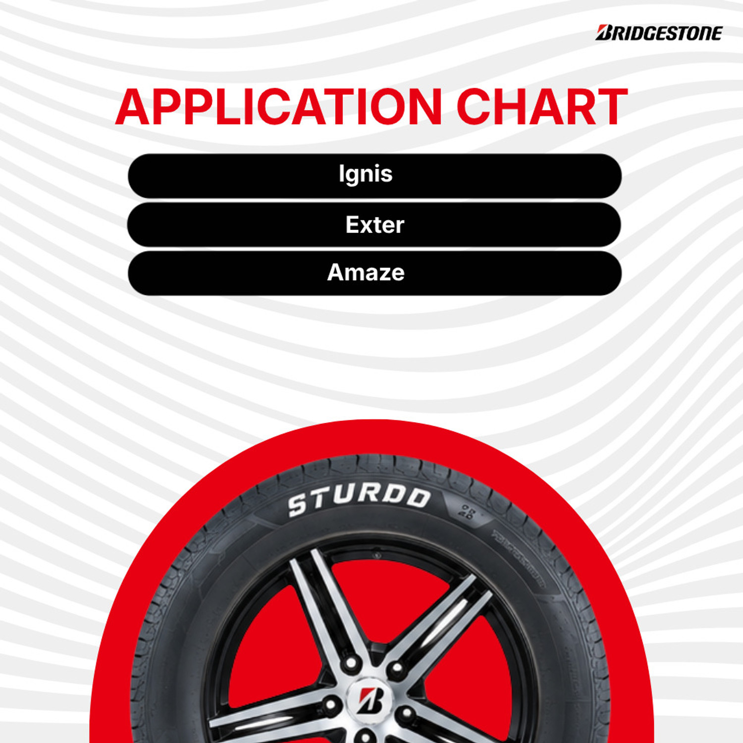 Image of BRIDGESTONE STURDO 4 Wheeler Tyre