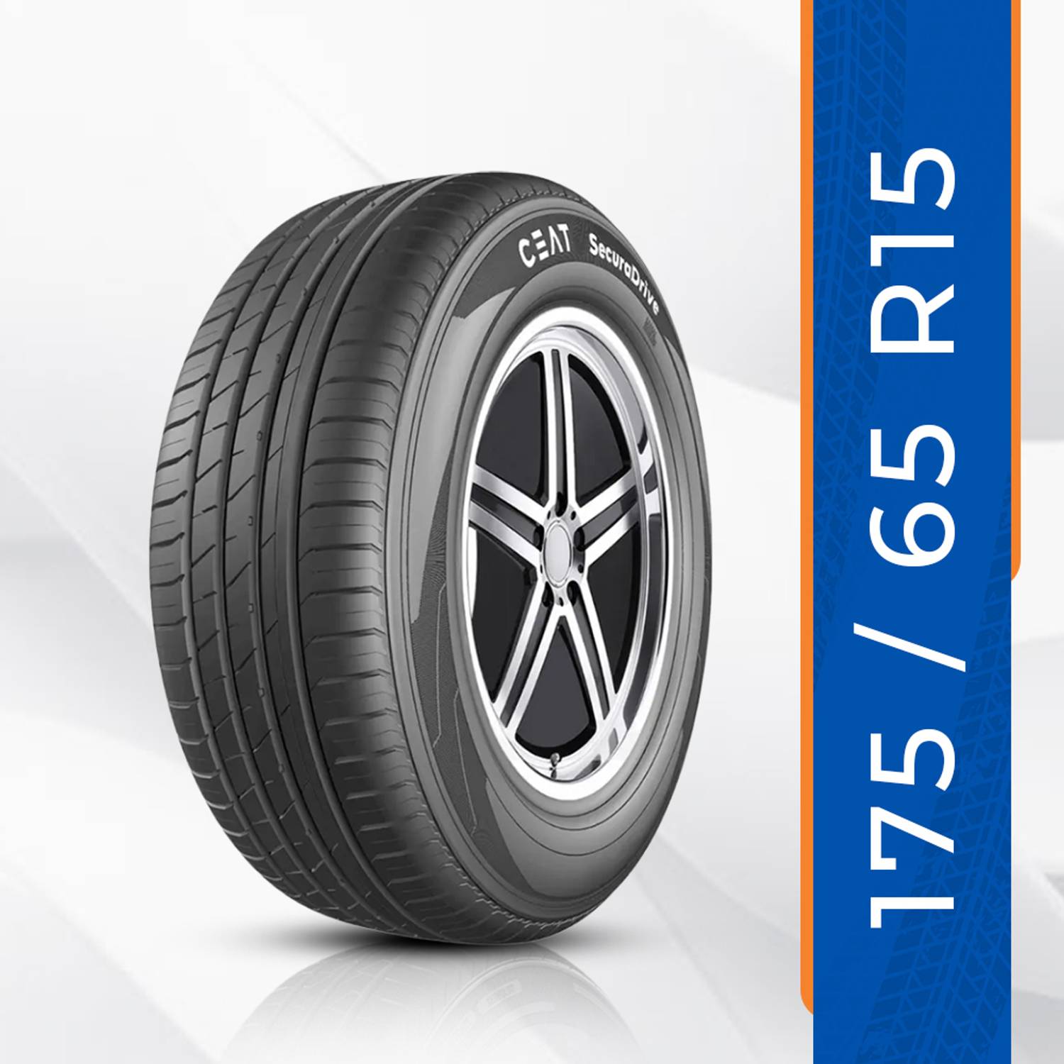 CEAT 175/65R15 SECURADRIVE TL 84H 4 Wheeler Tyre Price in India