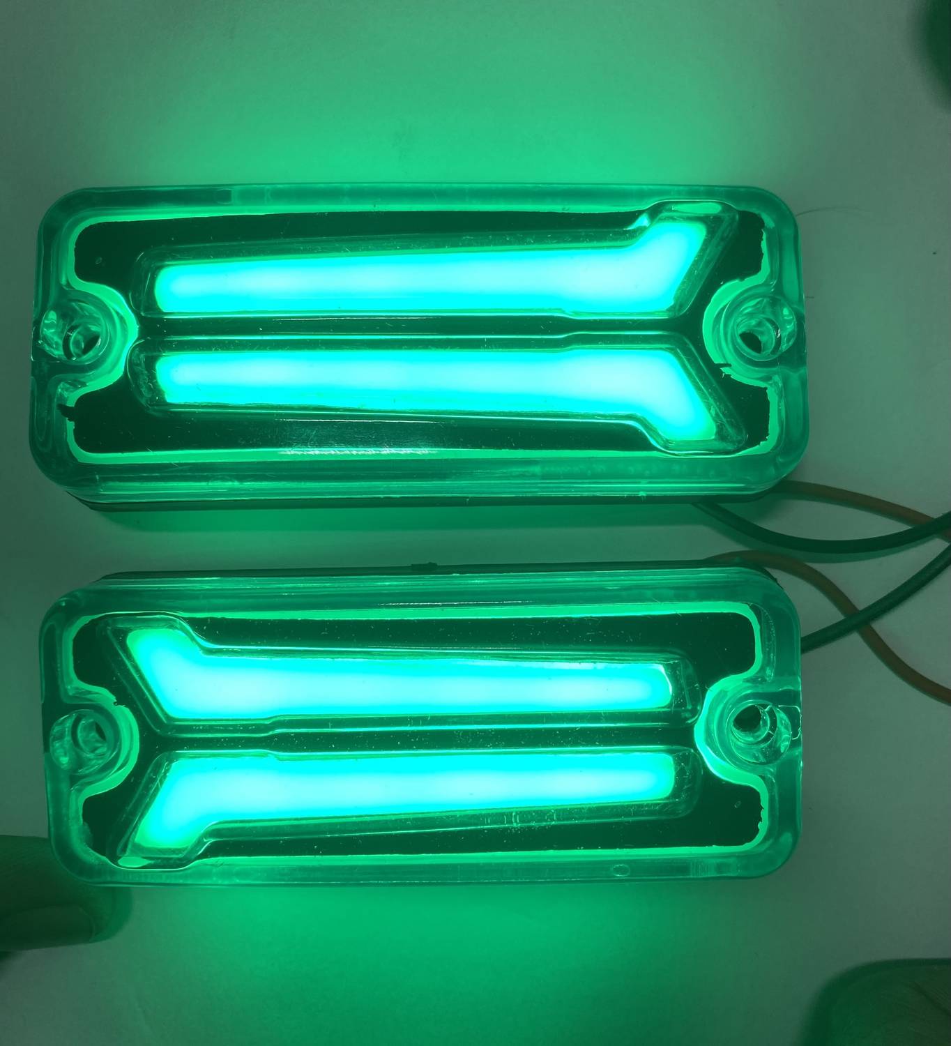 Auto MT 2PC GREEN HOCKEY LED LIGHT SIDE PANEL INDICATOR MARUTI GYPSY Spring Leaf