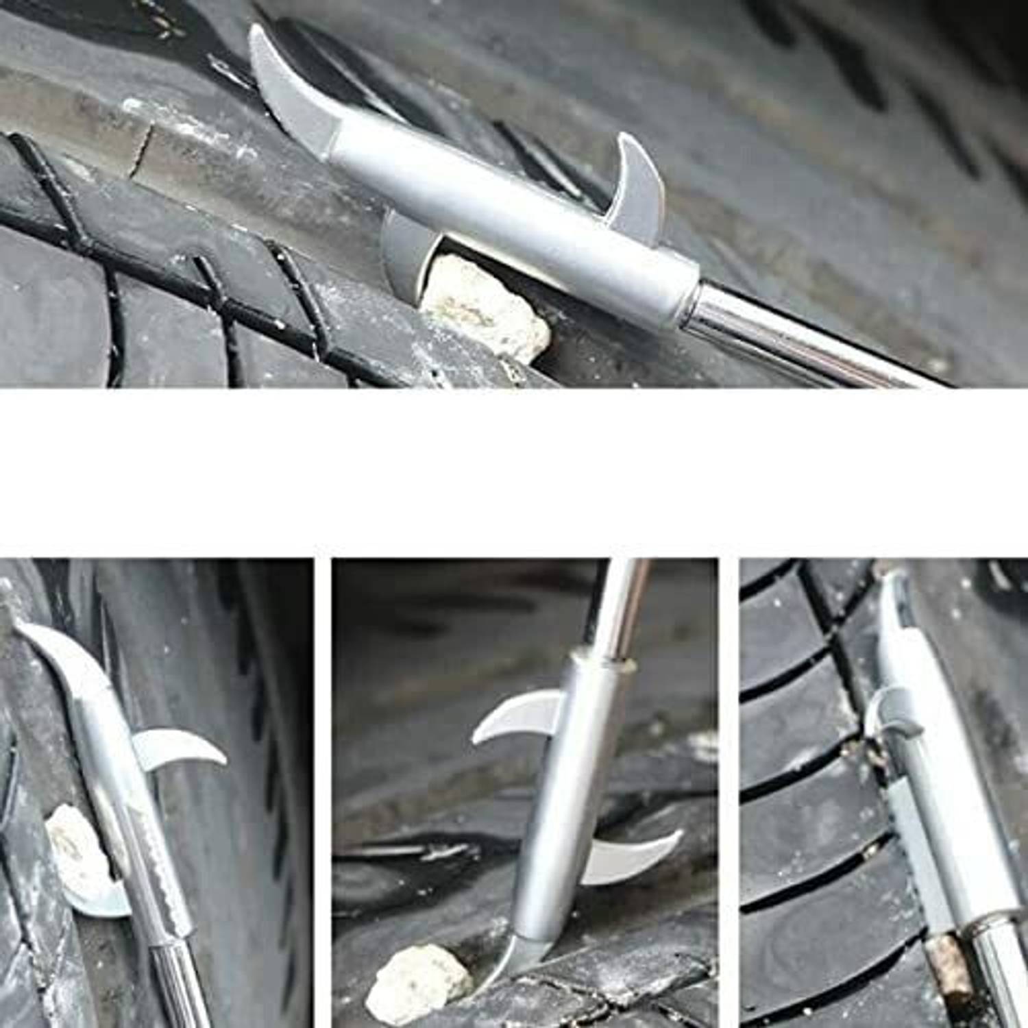 Tosconve 2PCS Car Tire Rock Remover Tool, Tire Cleaning