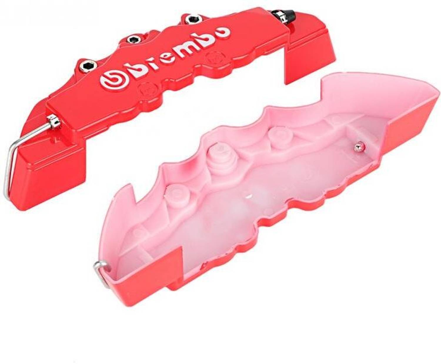 Auto MT 2PC Car BREMBO Universal Disc Brake Caliper Covers Kit 3D Decor Guard Protector Vehicle Tool Kit