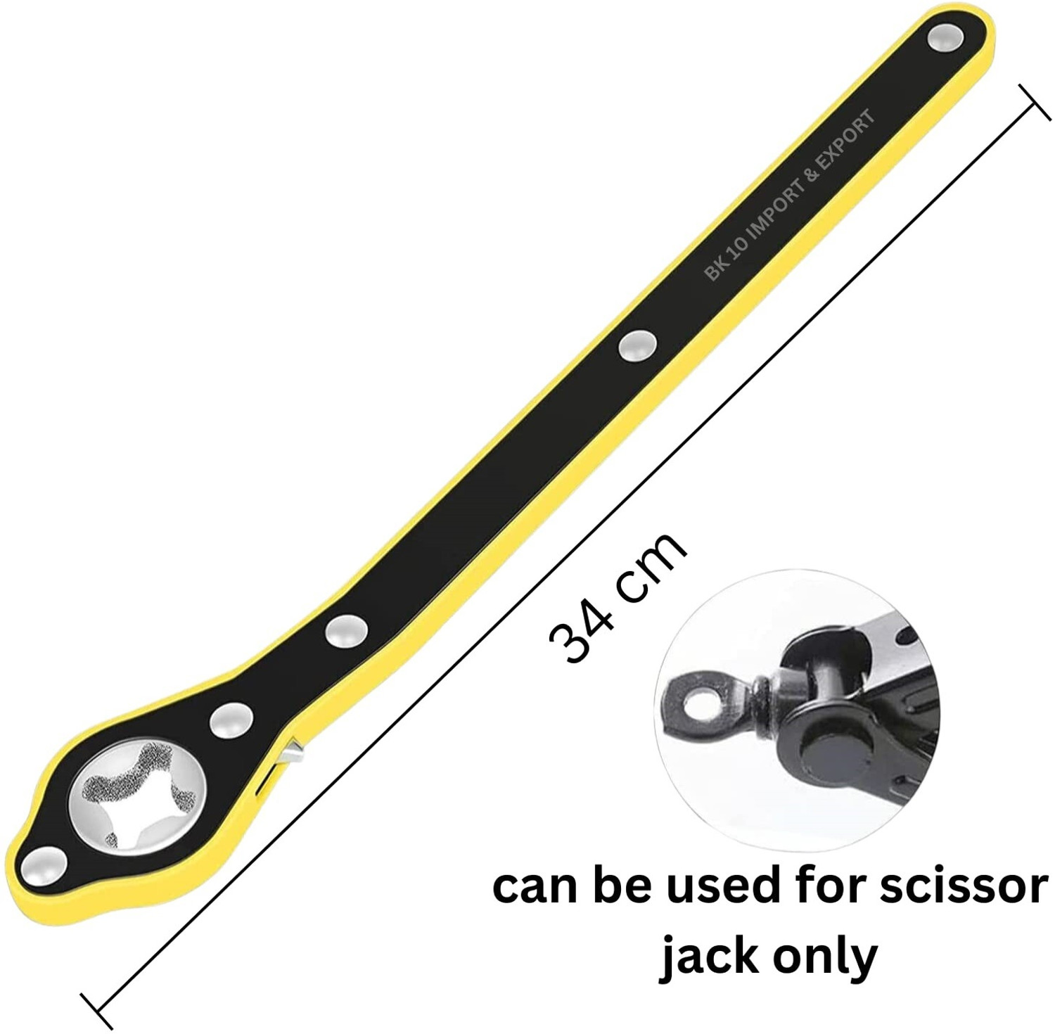Image of Taxila Original Universal Car Scissor Jack & Labor Saving Ratchet, Design Vehicle Jack