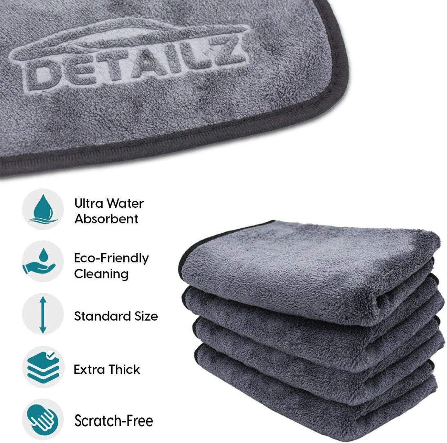 Image of DETAILZ Microfiber, Fabric Vehicle Washing Cloth