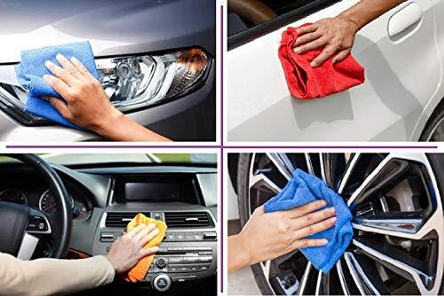 Image of Bestrix Microfiber Pack 05 Multi color Dry Microfiber Cleaning Cloth