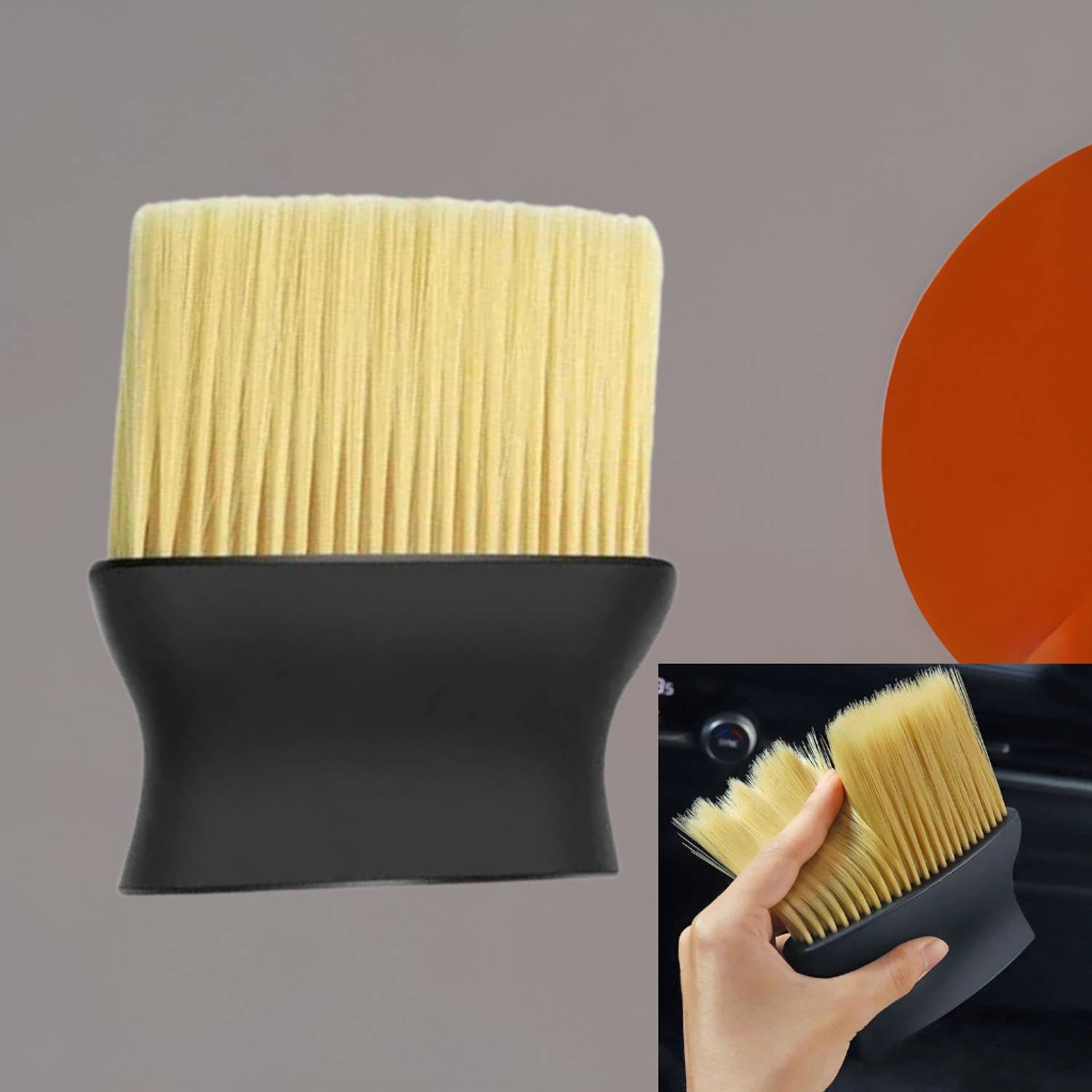 AirSoft Car Air Outlet Cleaning Brush Dashboard Air Conditioner Detailing Dust Sweeping Dry Duster