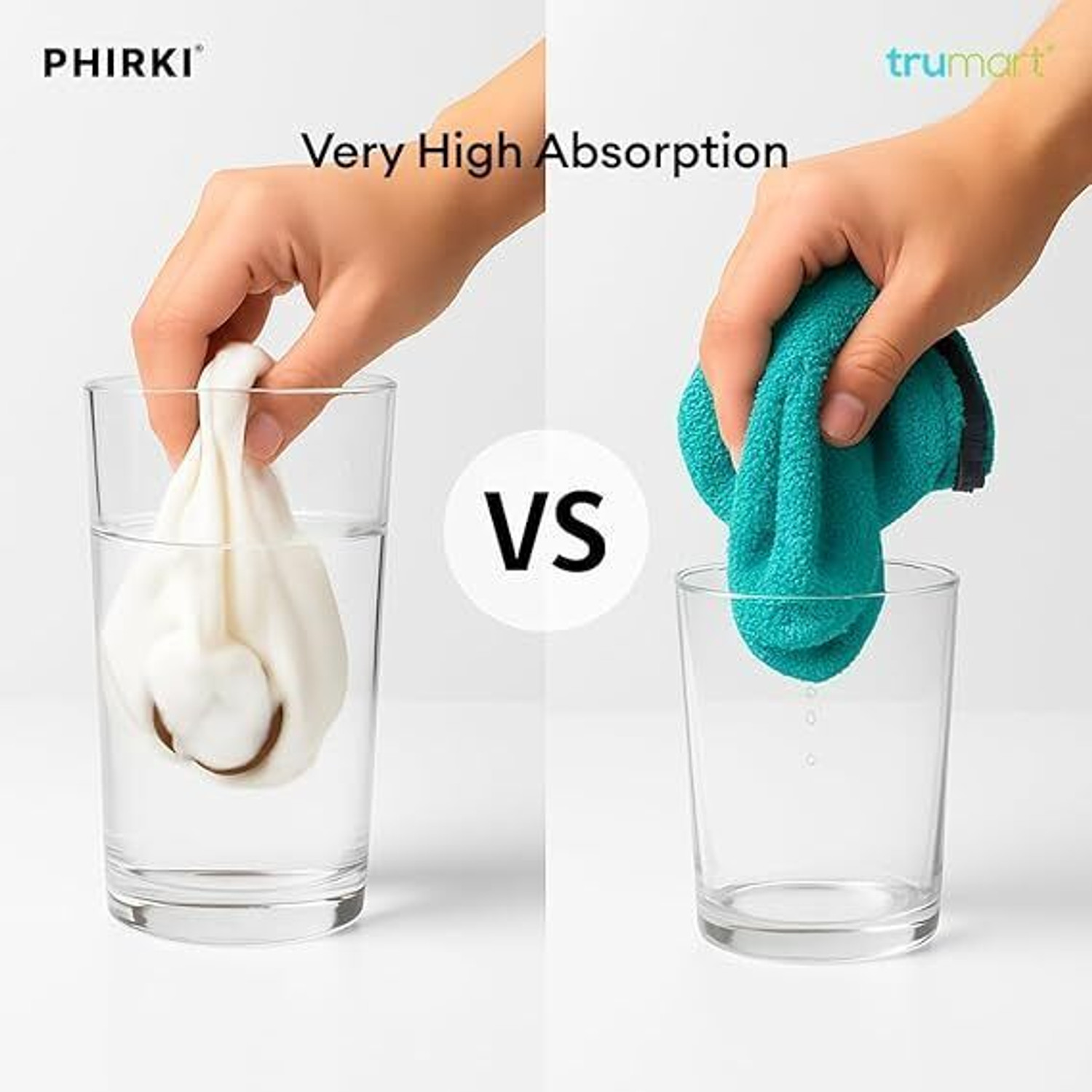 Image of Phirki 1200 GSM Cloth 40x40 cm for Car, Kitchen & Home Cleaning Microfiber Vehicle Washing Cloth