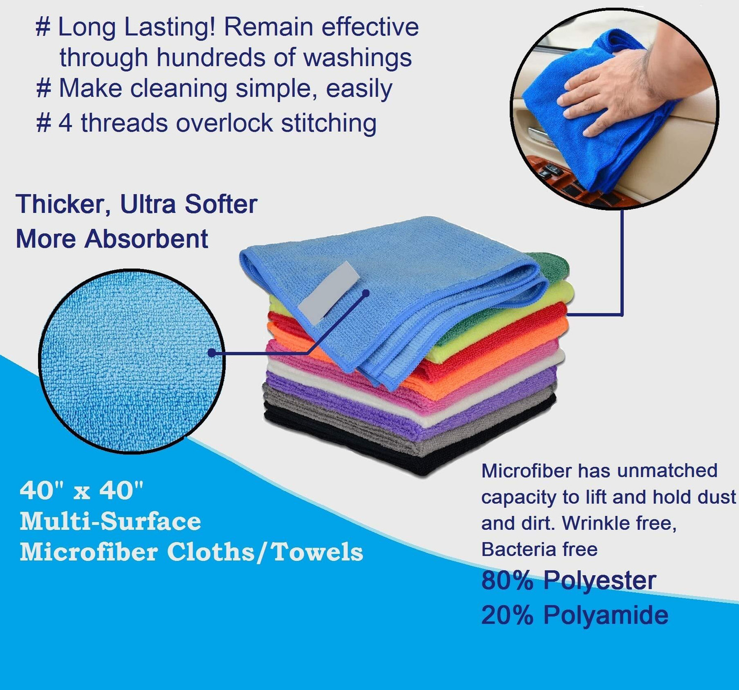 Image of Gadiparts Microfiber Vehicle Washing Cloth