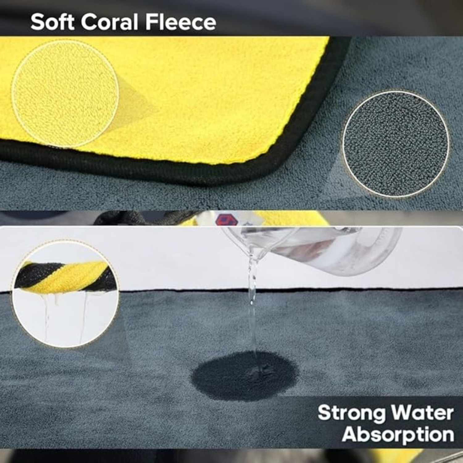 Image of soxsense Microfiber Vehicle Washing Cloth
