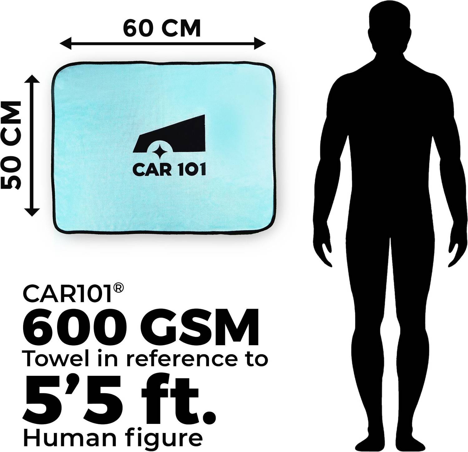 Car 101 Microfiber Vehicle Washing Cloth Pack of 1 - Image 3