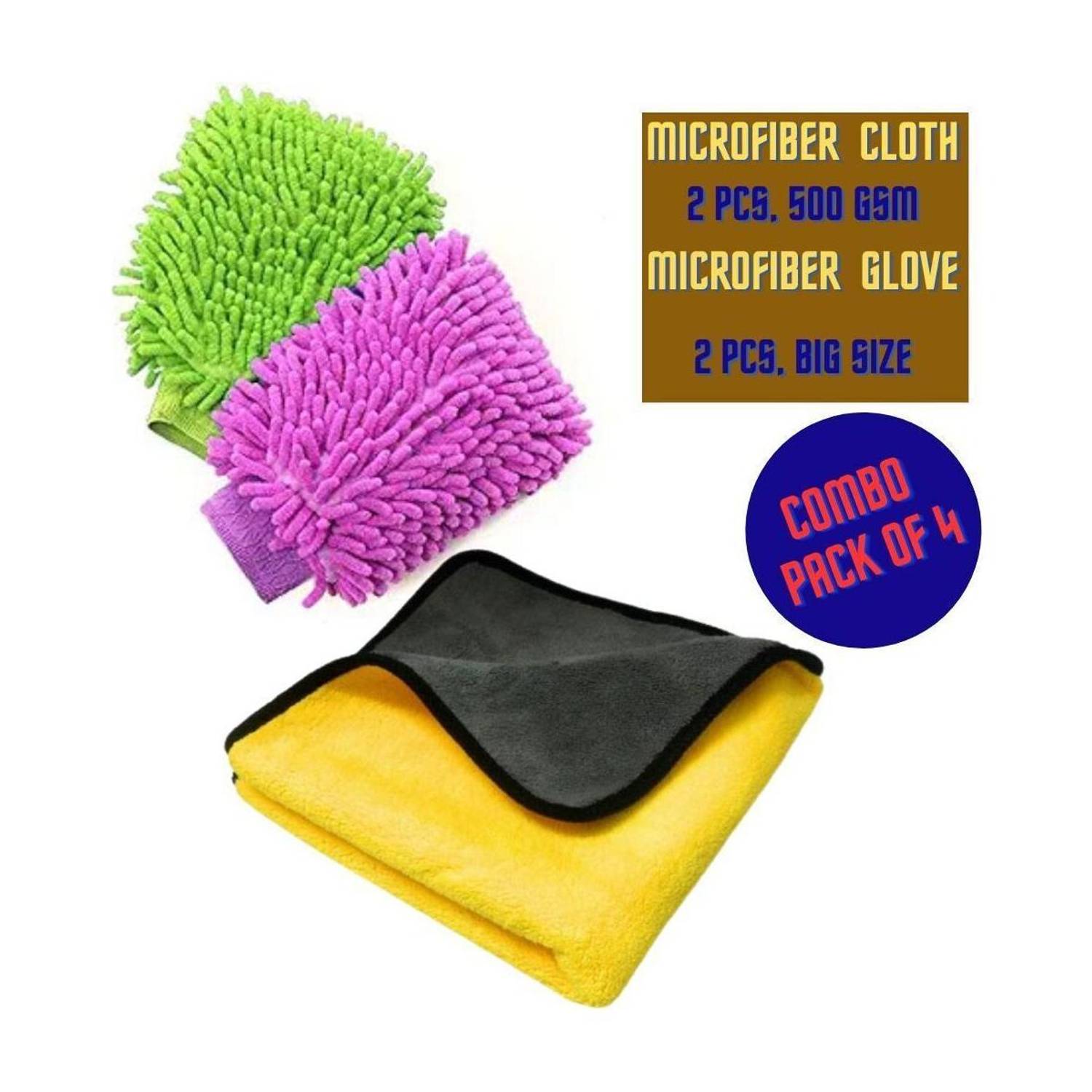 Amcare Microfiber Vehicle Washing  Washing Mitt Hand Glove